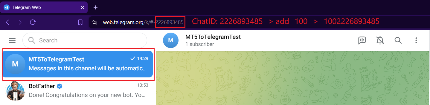 Get private Channel Telegram