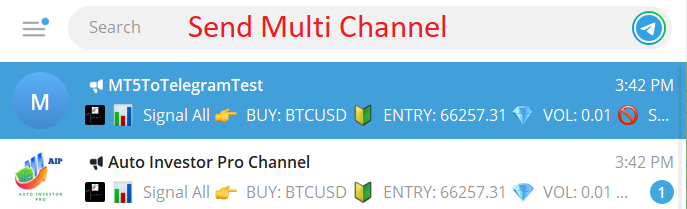 send multi channel